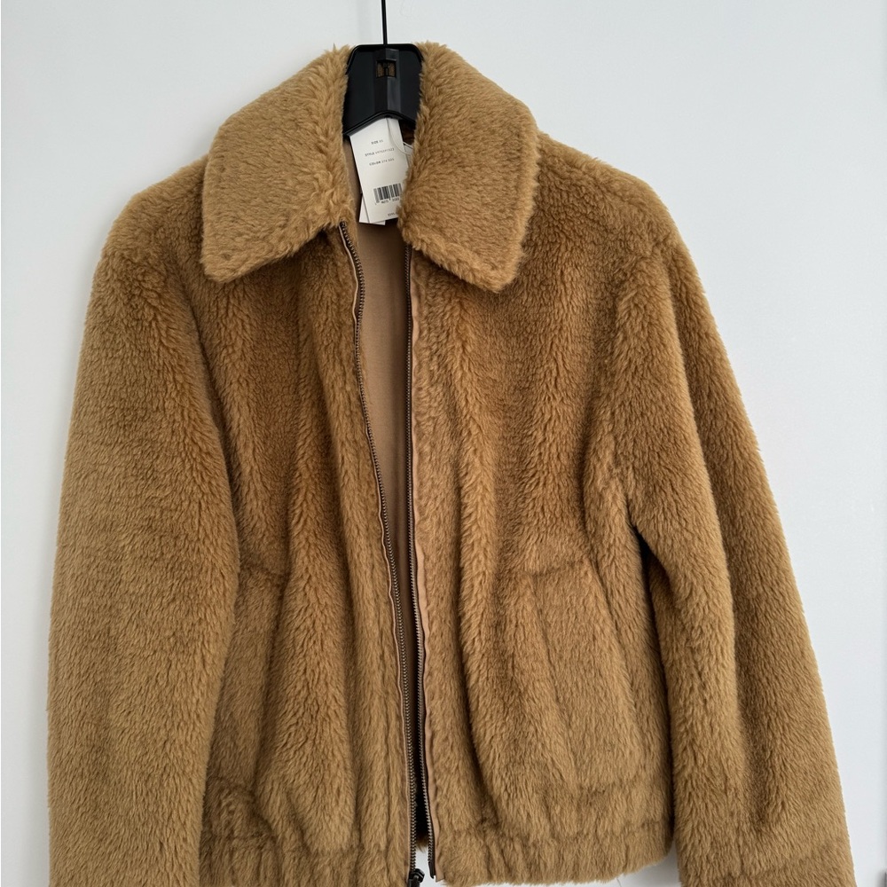 Chic Tan Faux Fur Coat